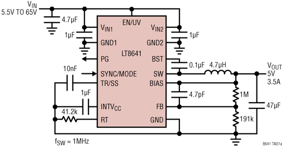 LT8641EUDC#PBF/LT8641HUDC#PBF降壓型穩壓器