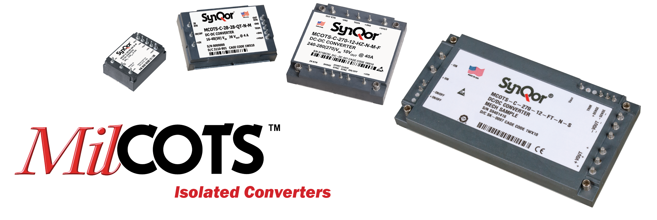 SynQor軍用隔離式DC-DC轉換器模塊