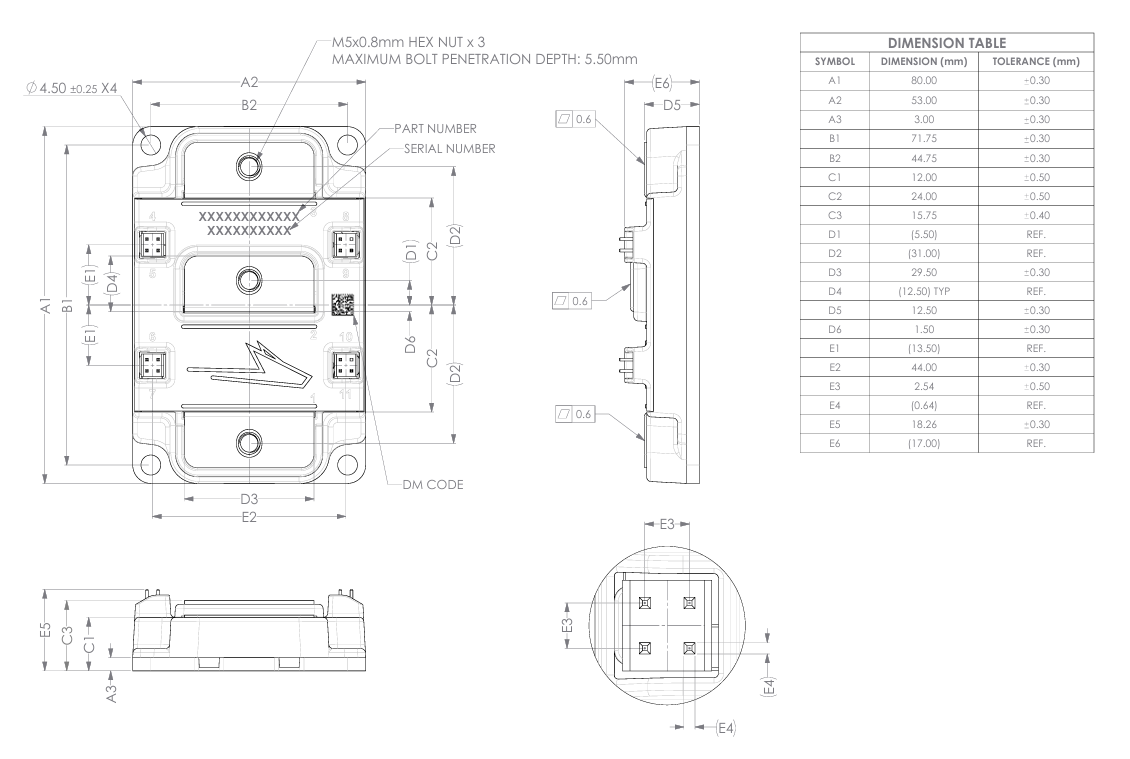 EAB450M12XM3封裝尺寸 EAB450M12XM3封裝尺寸