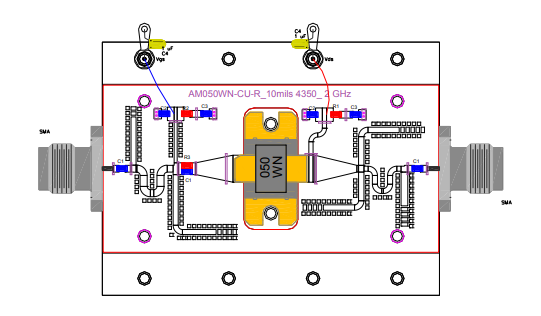 AM050WN-CU-R L/S/C波段寬帶功率放大器